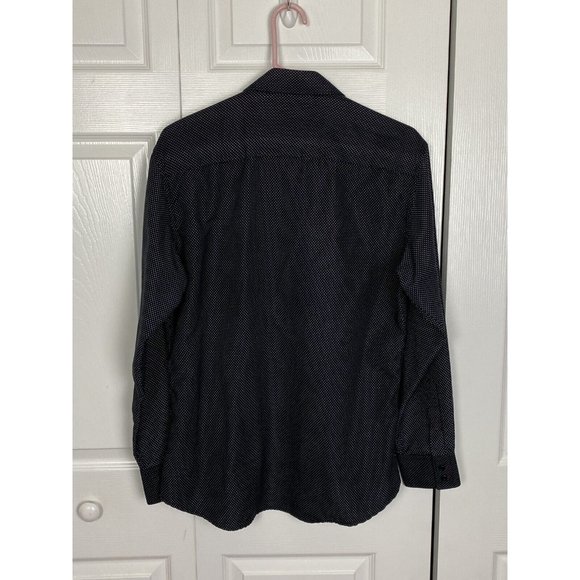 Warriors and Scholars Men’s Black Long Sleeve Button Down Shirt Size Medium - Picture 4 of 10